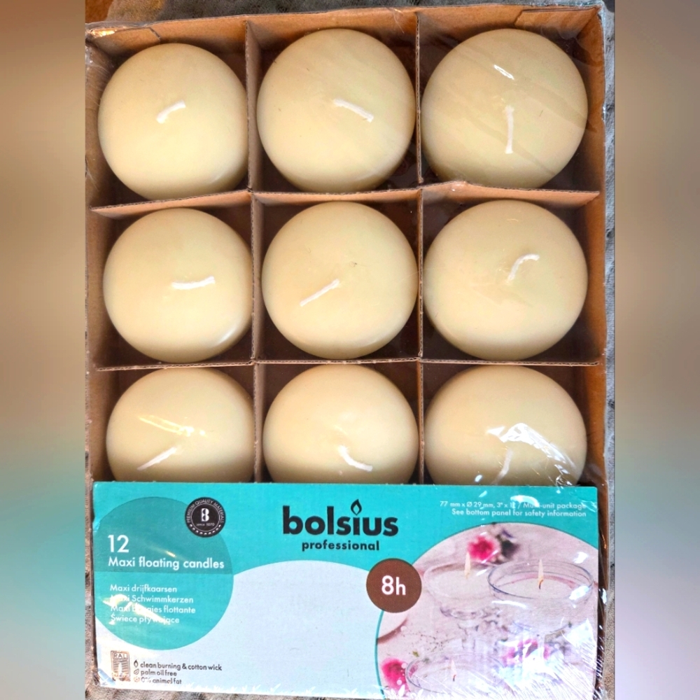 Bolsius Cream Floating Candles